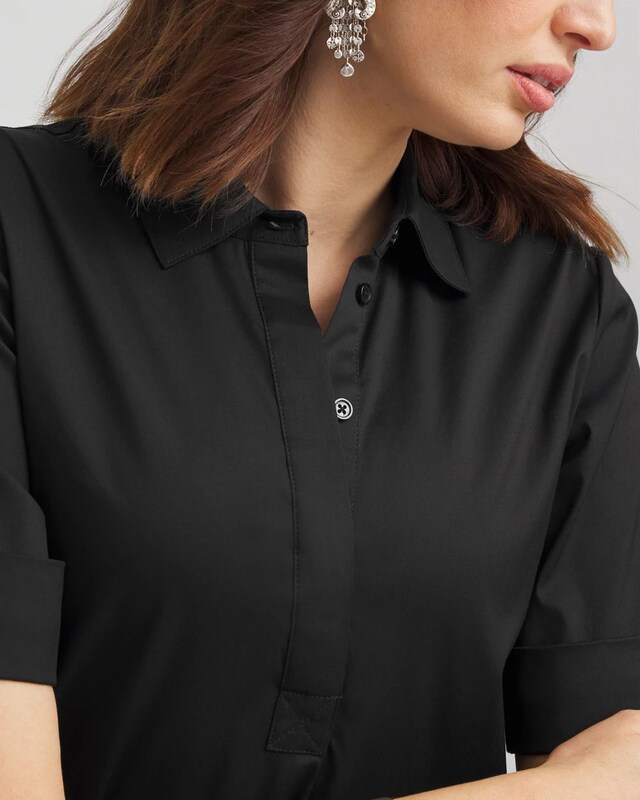 High-Low Hemmed Popover Shirtdress - image 4